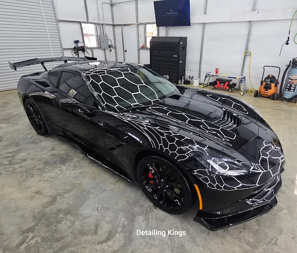 Black Corvette ceramic coated